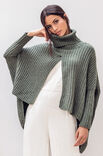Lana Grossa PONCHOPULLOVER Cashmere 16 Fine - Strikkeoppskrift (NO)