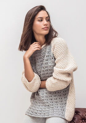 PULLOVER Bingo & Bingo Melange - Strikkeoppskrift (NO) fra Lana Grossa
