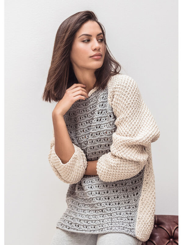 Lana Grossa PULLOVER Bingo & Bingo Melange - Strikkeoppskrift (NO)