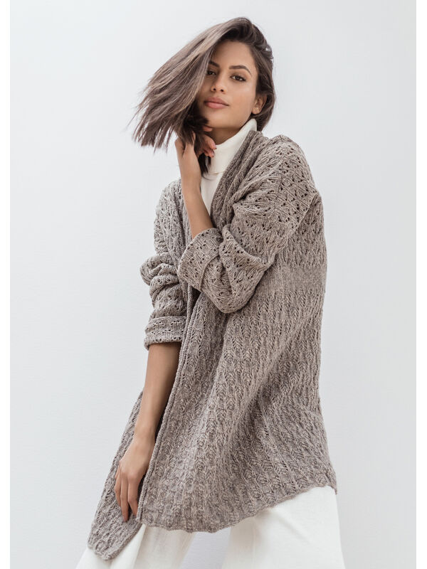 Lana Grossa CARDIGAN Cashmere 16 Fine - Strikkeoppskrift (NO)