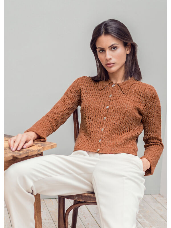 Lana Grossa JAKKE Cool Wool - Strikkeoppskrift (NO)
