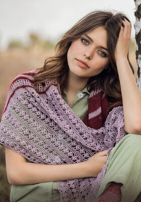 SKJERF Cool Wool Lace & Silkhair - Strikkeoppskrift (NO) fra Lana Grossa