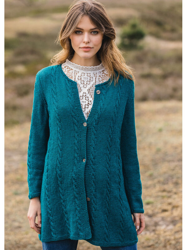 Lana Grossa CARDIGAN Cool Wool Melange - Strikkeoppskrift (NO)