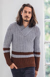 Lana Grossa PULLOVER Cool Wool Big Melange - Strikkeoppskrift (NO)