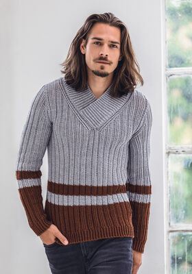 PULLOVER Cool Wool Big Melange - Strikkeoppskrift (NO) fra Lana Grossa