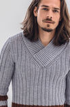 Lana Grossa PULLOVER Cool Wool Big Melange - Strikkeoppskrift (NO)