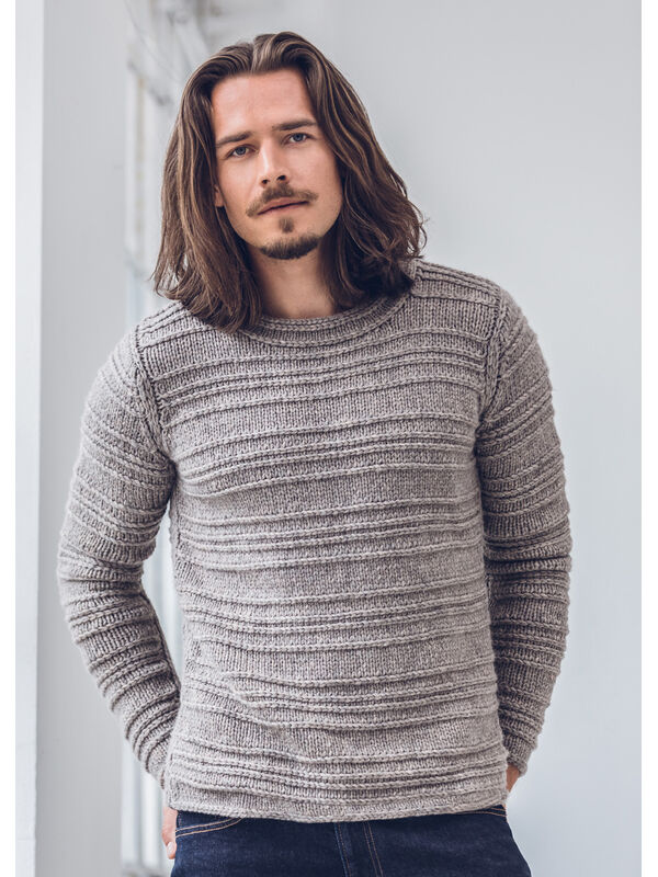 Lana Grossa PULLOVER Alta Mode Cashmere 16 - Strikkeoppskrift (NO)