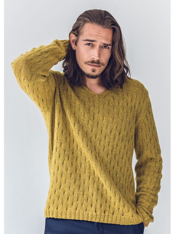 Lana Grossa PULLOVER Cashmere 16 Fine - Strikkeoppskrift (NO)
