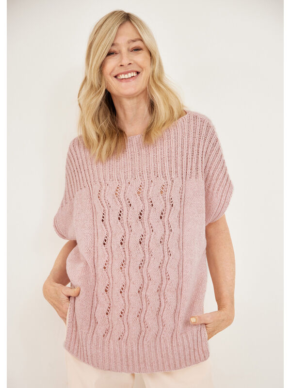 Lana Grossa PULLOVER Linarte - Strikkeoppskrift (NO)