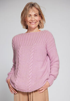 PULLOVER Landlust Alpaka Merino 160 & Silkhair - Strikkeoppskrift (DK) fra Lana Grossa