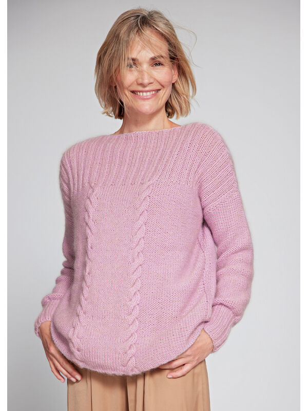 Lana Grossa PULLOVER Landlust Alpaka Merino 160 & Silkhair - Strikkeoppskrift (DK)