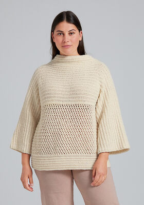PULLOVER Landlust Alpaka Merino 100 - Strikkeoppskrift (DK) fra Lana Grossa