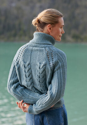 PULLOVER Alta Moda Alpaca - Strikkeoppskrift (DK) fra Lana Grossa