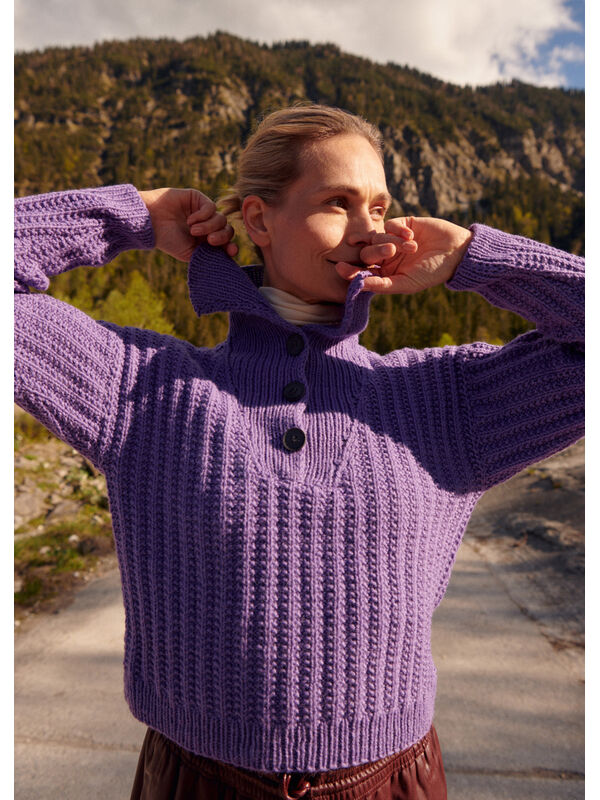 Lana Grossa PULLOVER Landlust Alpaka Merino 100 - Strikkeoppskrift (DK)