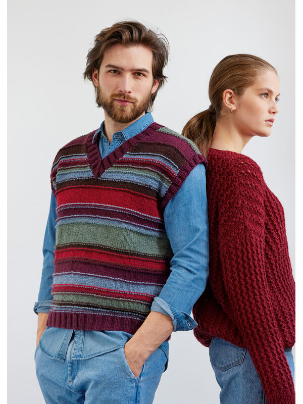 Lana Grossa SLIPOVER Alta Moda Cashmere 16 - Strikkeoppskrift (DK)