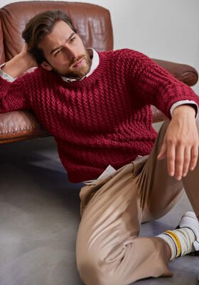PULLOVER Cool Merino - Strikkeoppskrift (DK) fra Lana Grossa