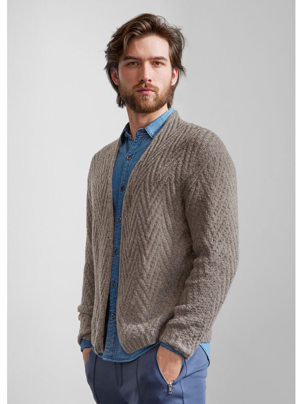 Lana Grossa CARDIGAN Cashmere 16 Fine - Strikkeoppskrift (DK)