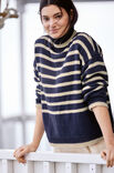 Lana Grossa PULLOVER Brigitte No. 4 - Strikkeoppskrift (DK)