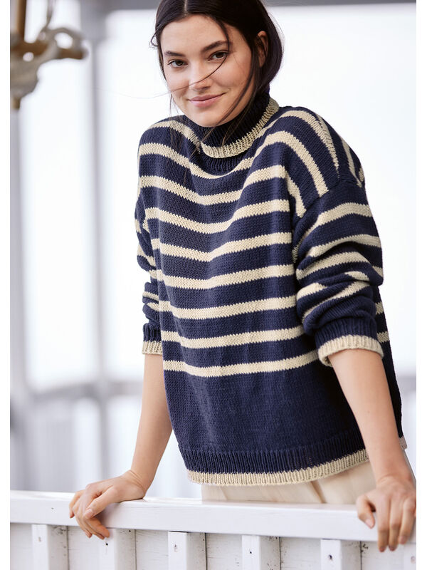 Lana Grossa PULLOVER Brigitte No. 4 - Strikkeoppskrift (DK)