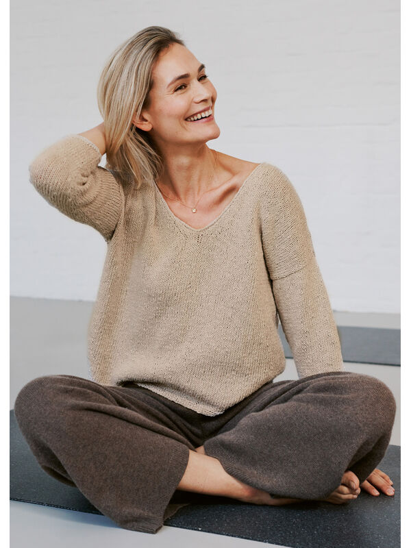 Lana Grossa PULLOVER Bacca - Strikkeoppskrift (DK)