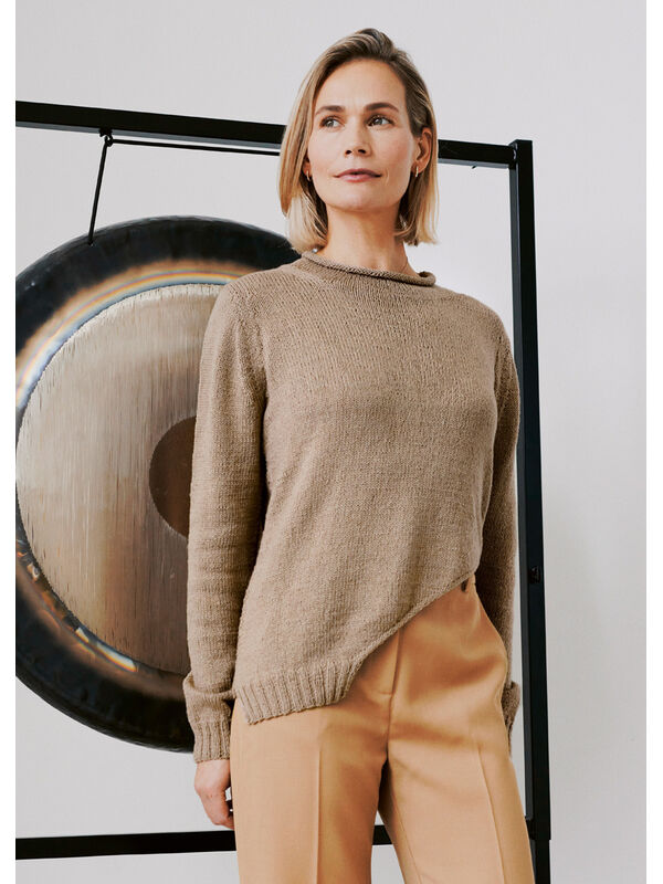 Lana Grossa PULLOVER Alta Moda Cotolana - Strikkeoppskrift (DK)