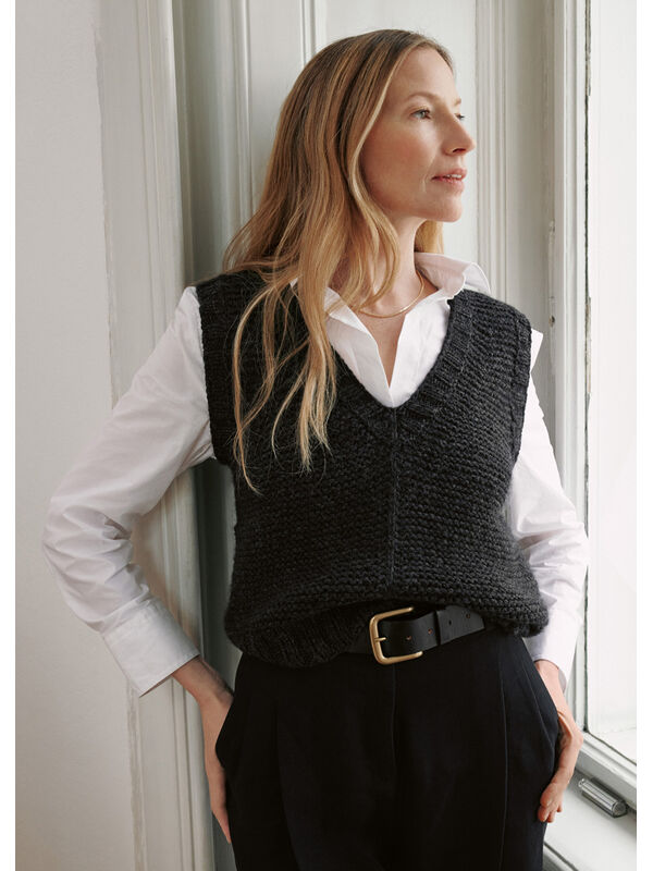 Lana Grossa SLIPOVER Alta Moda Cashmere 16 - Strikkeoppskrift (SE)