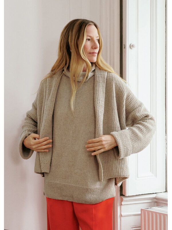 Lana Grossa CARDIGAN Cashmere Verde - Strikkeoppskrift (SE)