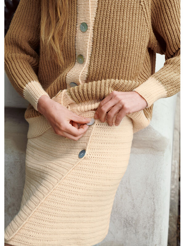 Lana Grossa SKJØRT Cool Wool Big - Strikkeoppskrift (SE)