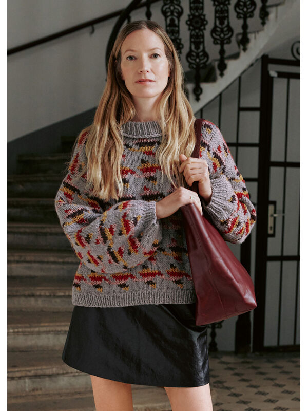 Lana Grossa PULLOVER Alta Moda Cashmere 16 & Country Tweed - Strikkeoppskrift (SE)