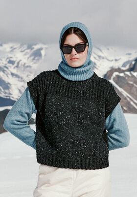 SLIPOVER Landlust Soft Tweed 90 - Strikkeoppskrift (SE) fra Lana Grossa