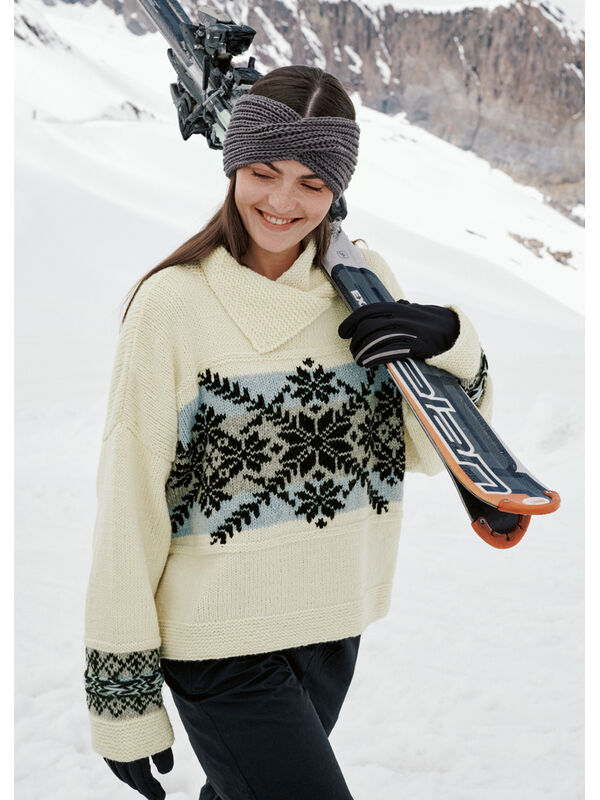 Lana Grossa PULLOVER Cool Merino - Strikkeoppskrift (DK)