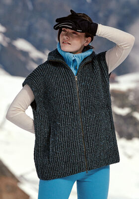 VÄST Landlust Soft Tweed 90 - Strikkeoppskrift (SE) fra Lana Grossa