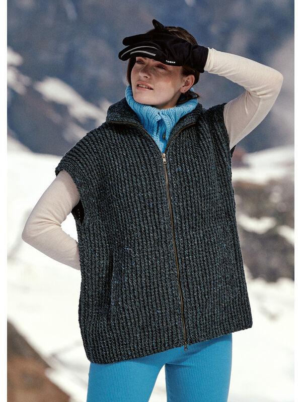 Lana Grossa VÄST Landlust Soft Tweed 90 - Strikkeoppskrift (SE)