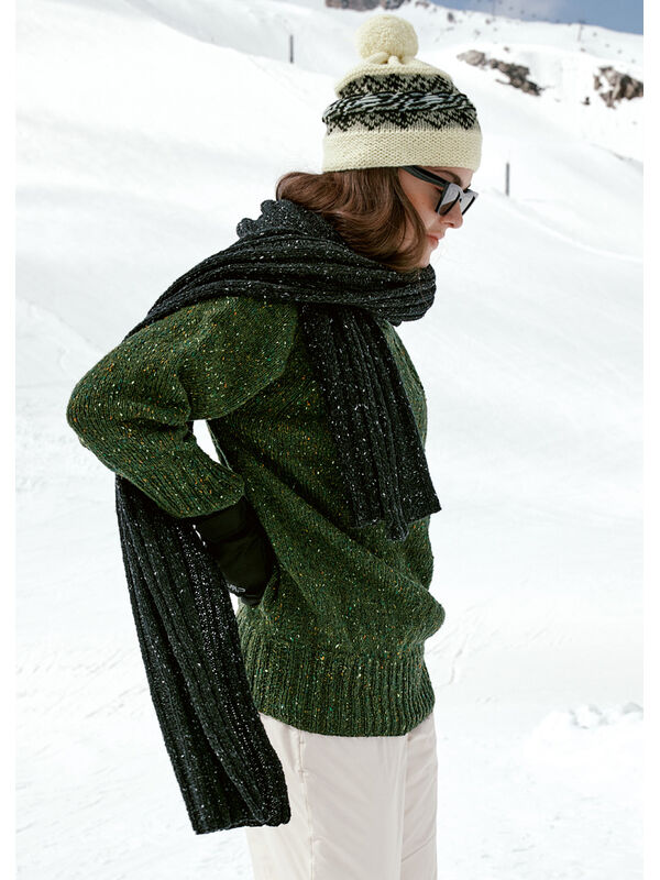 Lana Grossa SJAL Landlust Soft Tweed 180 - Strikkeoppskrift (SE)