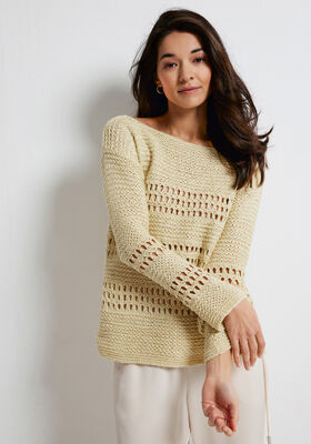 PULLOVER Linarte - Strikkeoppskrift (SE) fra Lana Grossa