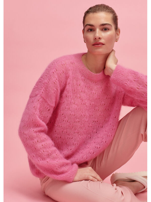 Lana Grossa PULLOVER Silkhair - Strikkeoppskrift (NO)
