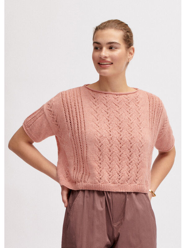 Lana Grossa T-SHIRT Ecopuno - Strikkeoppskrift (SE)