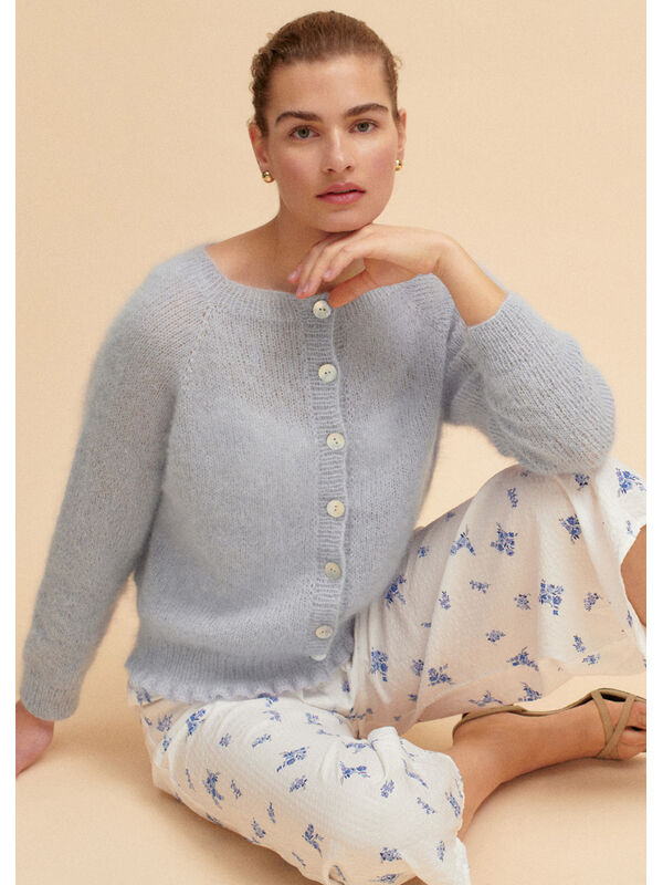Lana Grossa CARDIGAN Silkhair - Strikkeoppskrift (NO)