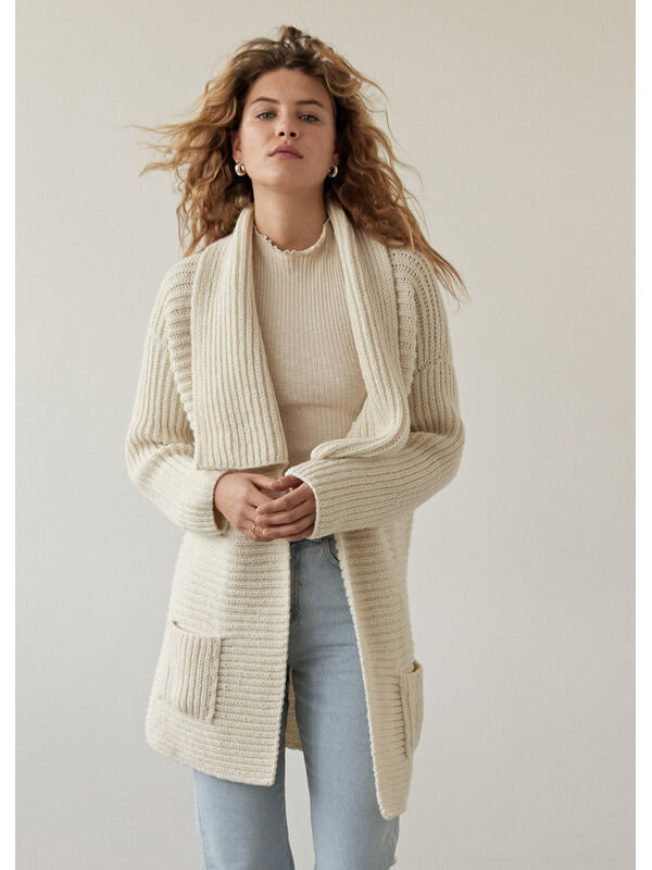 Lana Grossa CARDIGAN Alta Moda Alpaca - Strikkeoppskrift (NO)