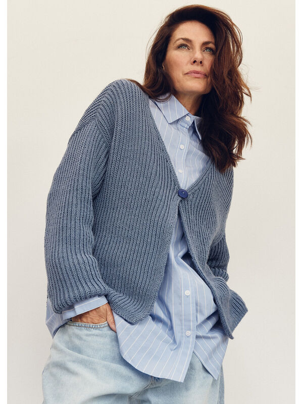 Lana Grossa CARDIGAN Cool Wool Seta - Strikkeoppskrift (SE)