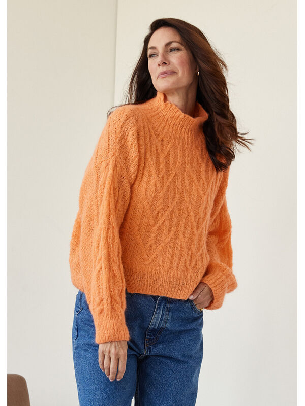 Lana Grossa PULLOVER Setasuri Big - Strikkeoppskrift (SE)