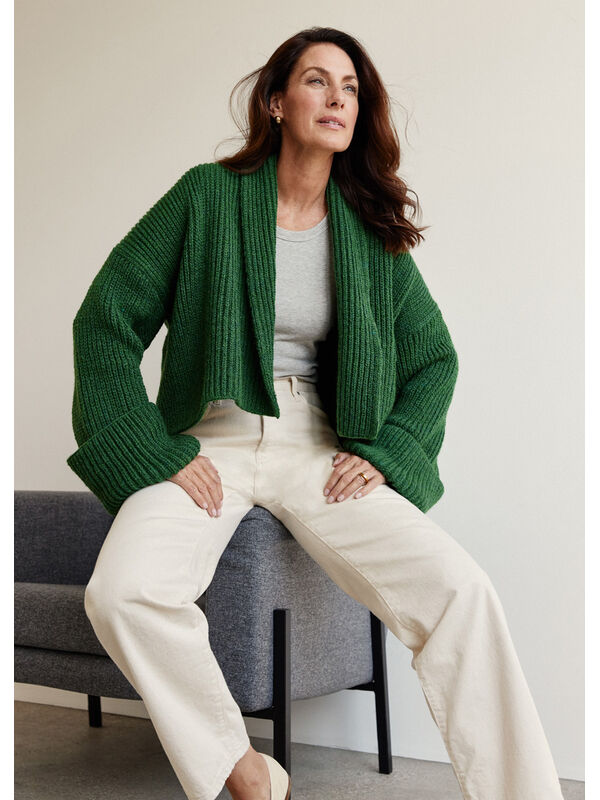 Lana Grossa CARDIGAN Alta Moda Alpaca - Strikkeoppskrift (SE)