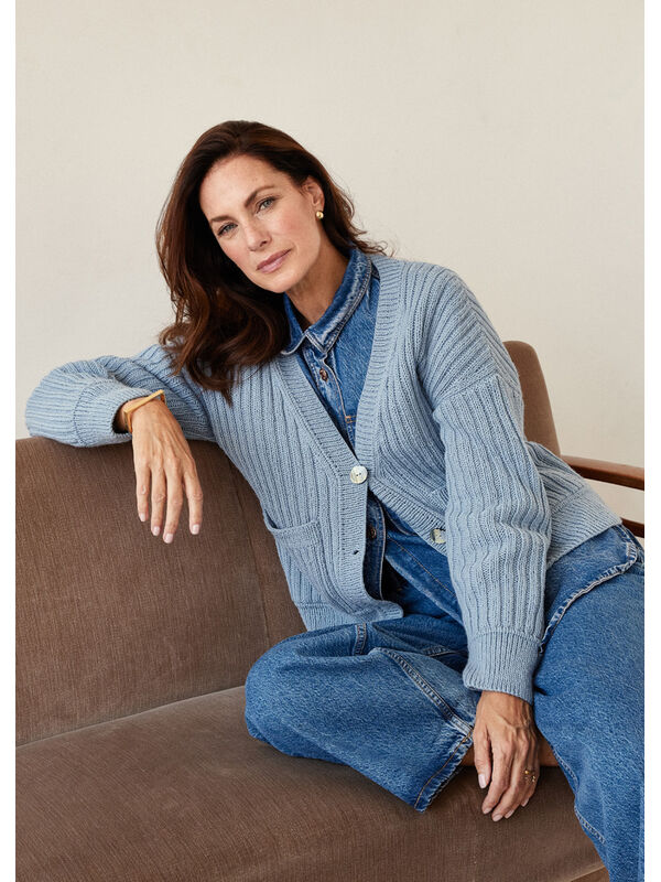 Lana Grossa CARDIGAN Landlust Alpaka Merino 160 - Strikkeoppskrift (SE)
