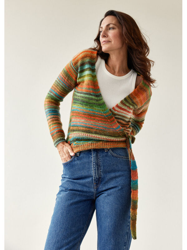 Lana Grossa SLÅ-OM-CARDIGAN Colorissimo 2 - Strikkeoppskrift (SE)