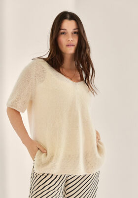 T-SHIRT Setapura & Silkhair - Strikkeoppskrift (SE) fra Lana Grossa