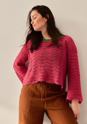 PULLOVER Linissimo - Hekleopskrift (SE) fra Lana Grossa