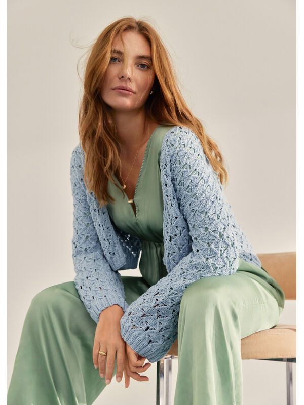 Lana Grossa CARDIGAN Alta Moda Cotolana - Strikkeoppskrift (SE)
