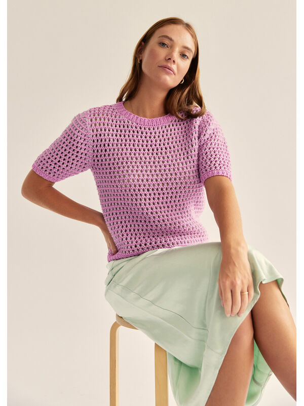 Lana Grossa T-SHIRT Elastico & Ecopuno - Strikkeoppskrift (SE)