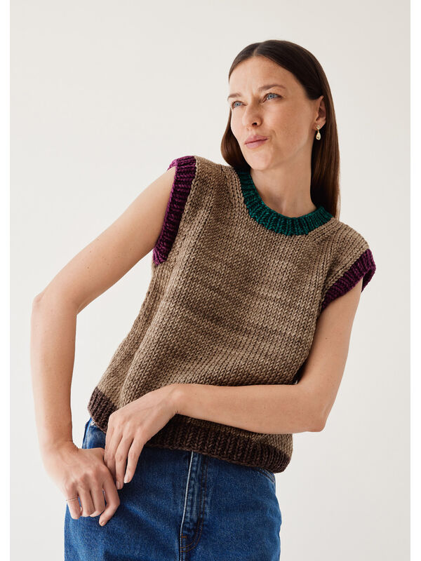 Lana Grossa SLIPOVER Vintage Superchunky - Strikkeoppskrift (SE)