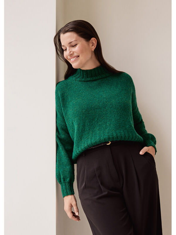 Lana Grossa PULLOVER Alta Moda Alpaca - Strikkeoppskrift (SE)